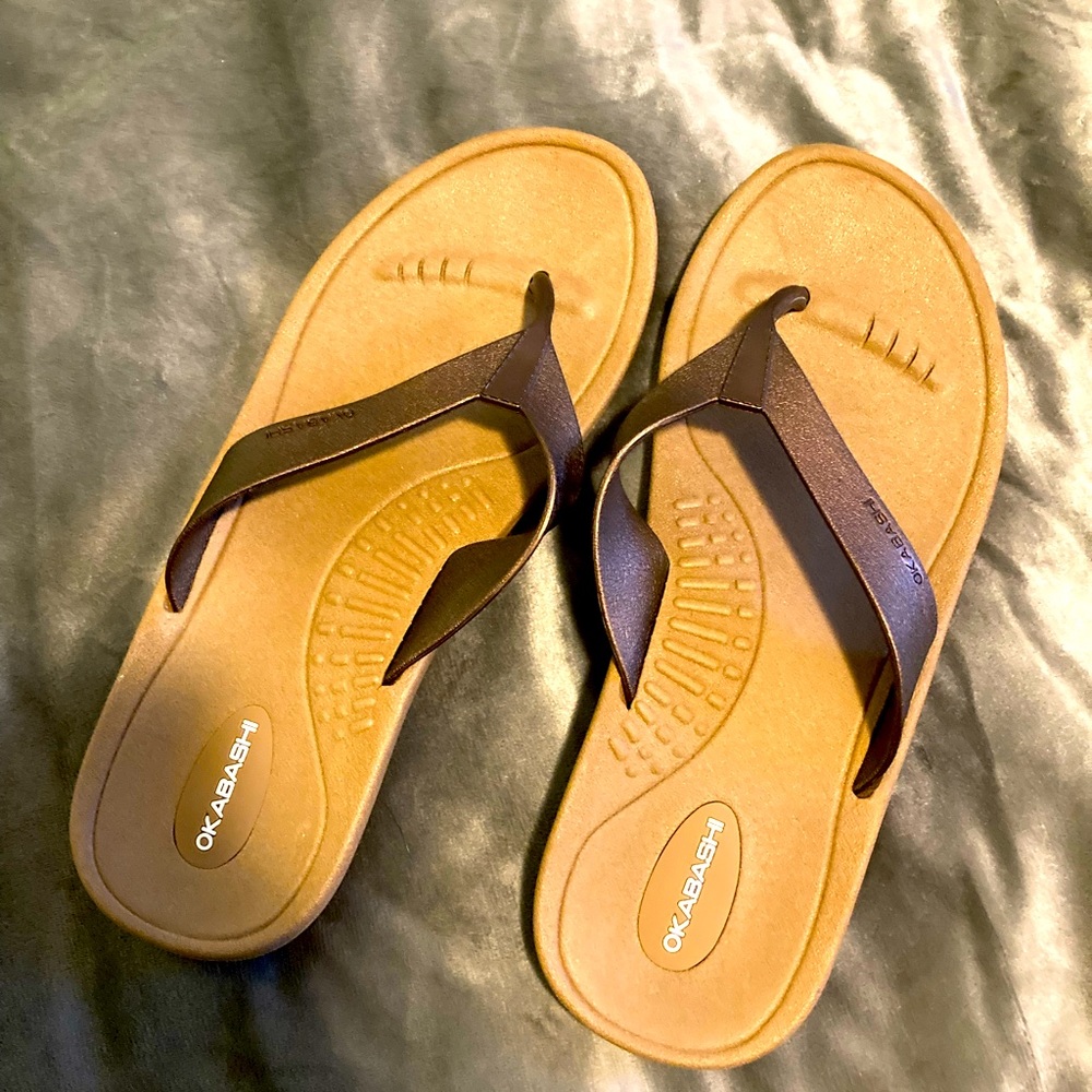 Okabashi Flip Flops Size 8